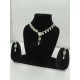 Elegant Floral Leaf Crystal Necklace Set