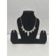Graceful Crystal Leaf Necklace Set