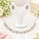 Elegant Pastel Crystal Necklace & Earring Set