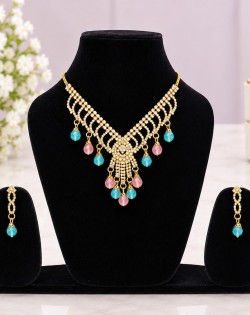Matching necklace and earrings
