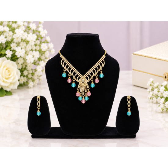 Matching necklace and earrings