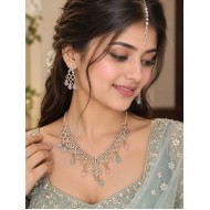 Pastel Multicolor Crystal Necklace Set
